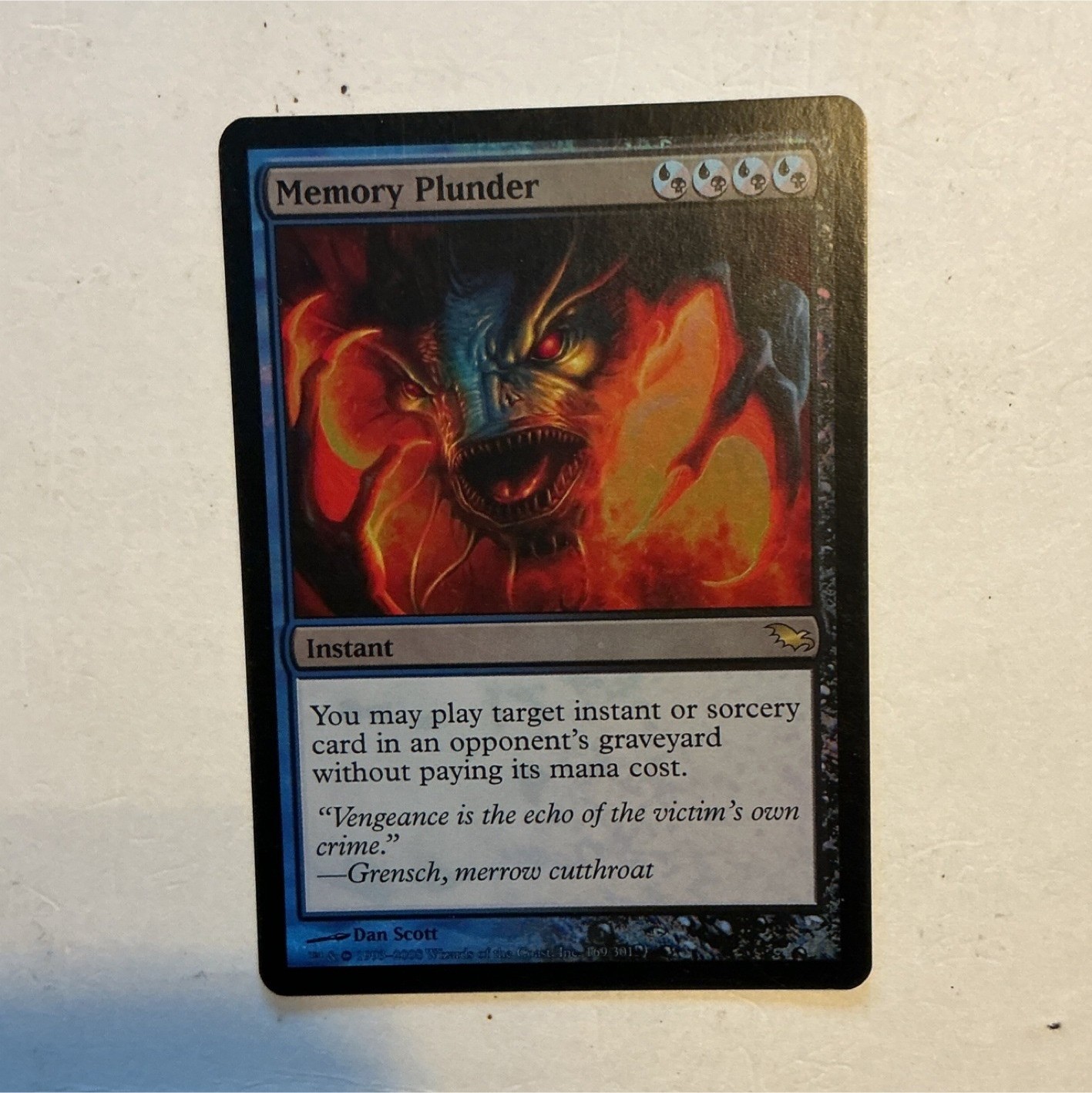 Wizards of the Coast Magic: The Gathering Memory Plunder Blue Black Instant