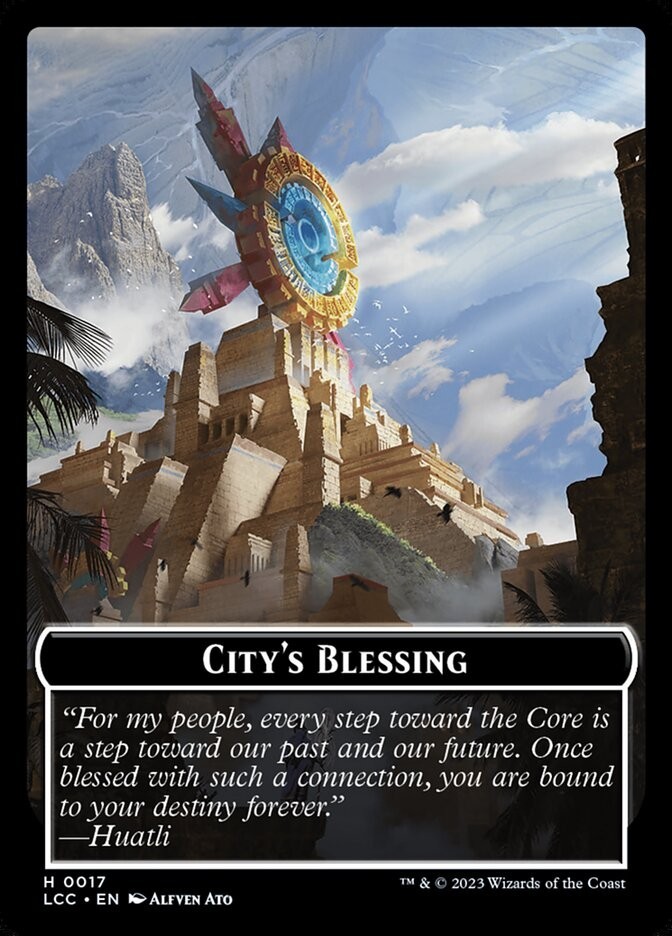 City’s Blessing Pirate 0017 0005 Double Sided Token LCC MTG Near Mint