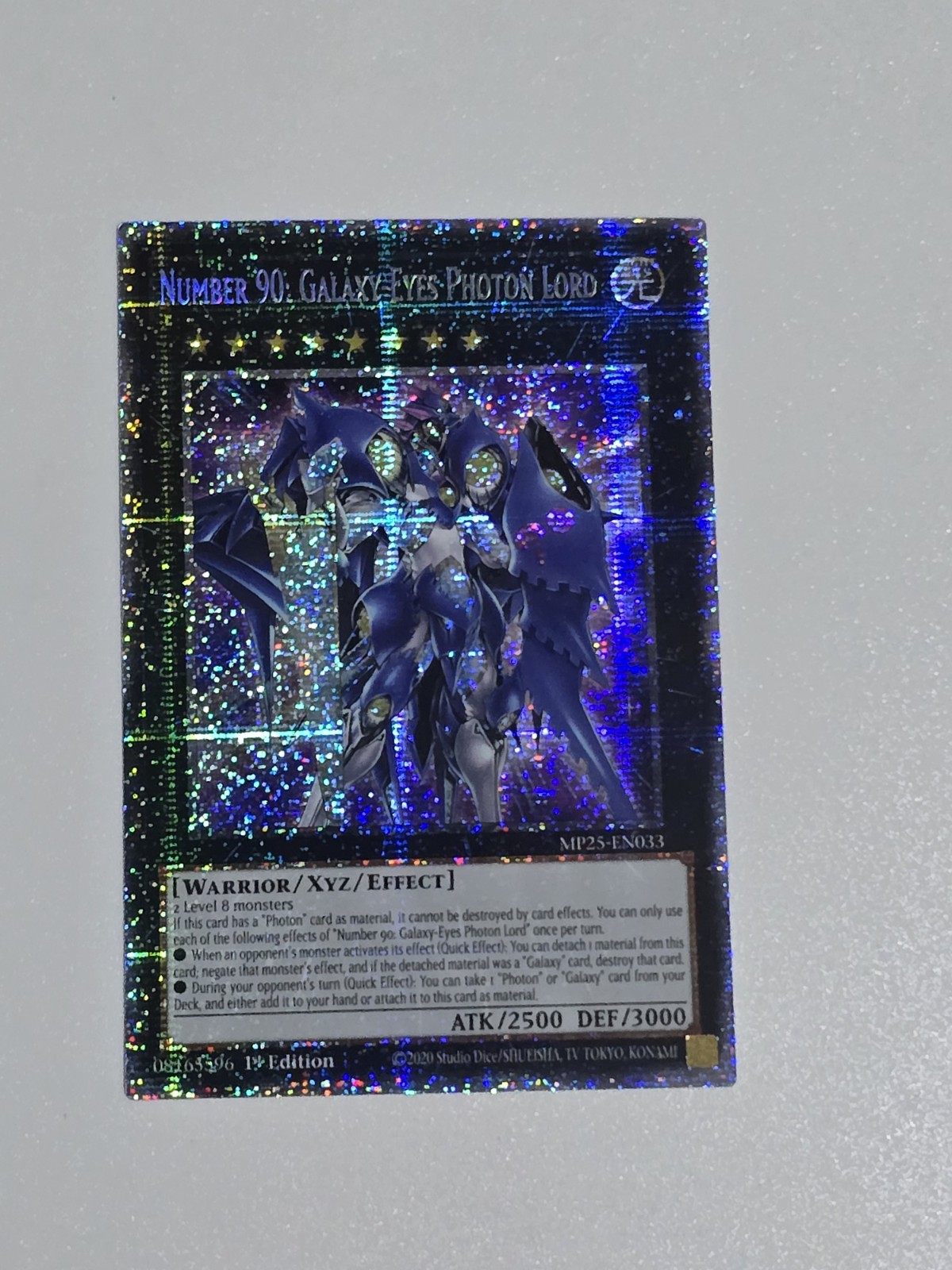 Number 90: Galaxy-Eyes Photon Lord Starlight Rare MP25-EN033 2025 Mega Pack NM