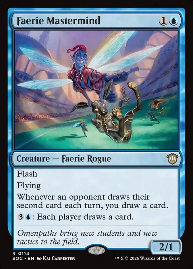 Faerie Mastermind 114 NM Secrets of Strixhaven Commander MTG PA