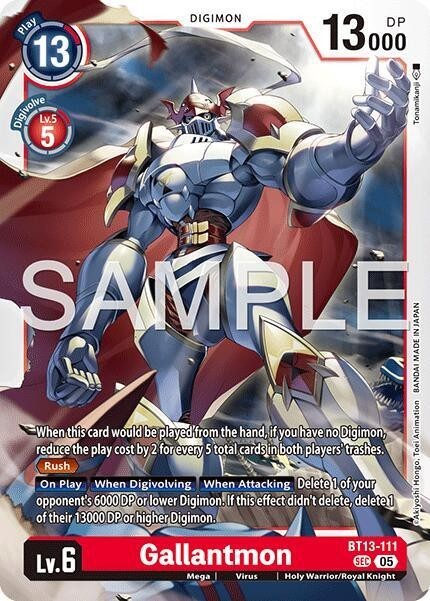 Gallantmon Foil – BT13-111 NM – Digimon TCG