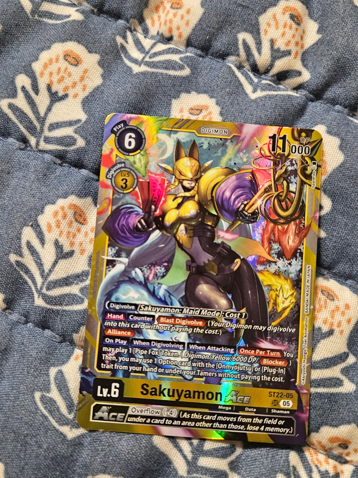 Sakuyamon ACE (Super Rare) Starter Deck 22: Amethyst Mandala – Set ST2 – Digimon