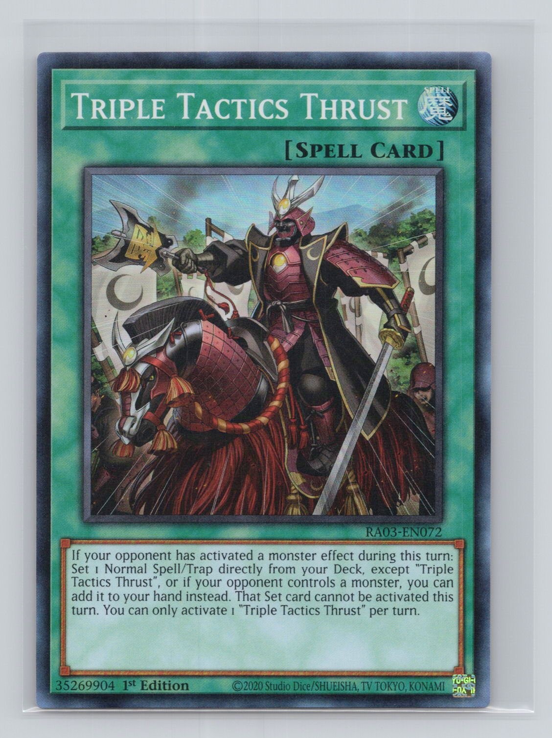 Triple Tactics Thrust Super Rare Quarter Century Bonanza RA03-EN072 NM