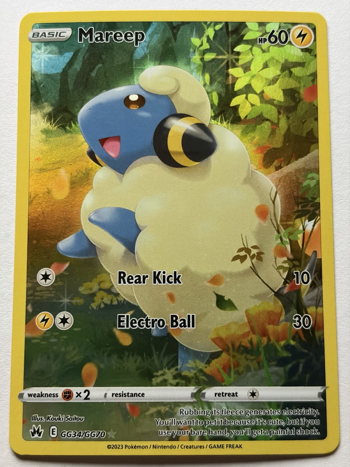 Mareep GG34/GG70 SWSH Crown Zenith Galarian Gallery Near Mint