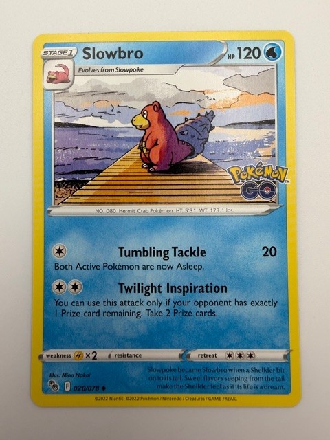 #020/078 Slowbro Normal Uncommon – Pokémon Go English NM