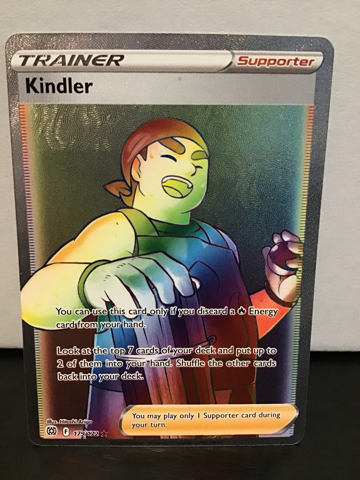 Kindler 179/172 Secret Rare Pokemon Brilliant Stars Rainbow Holo