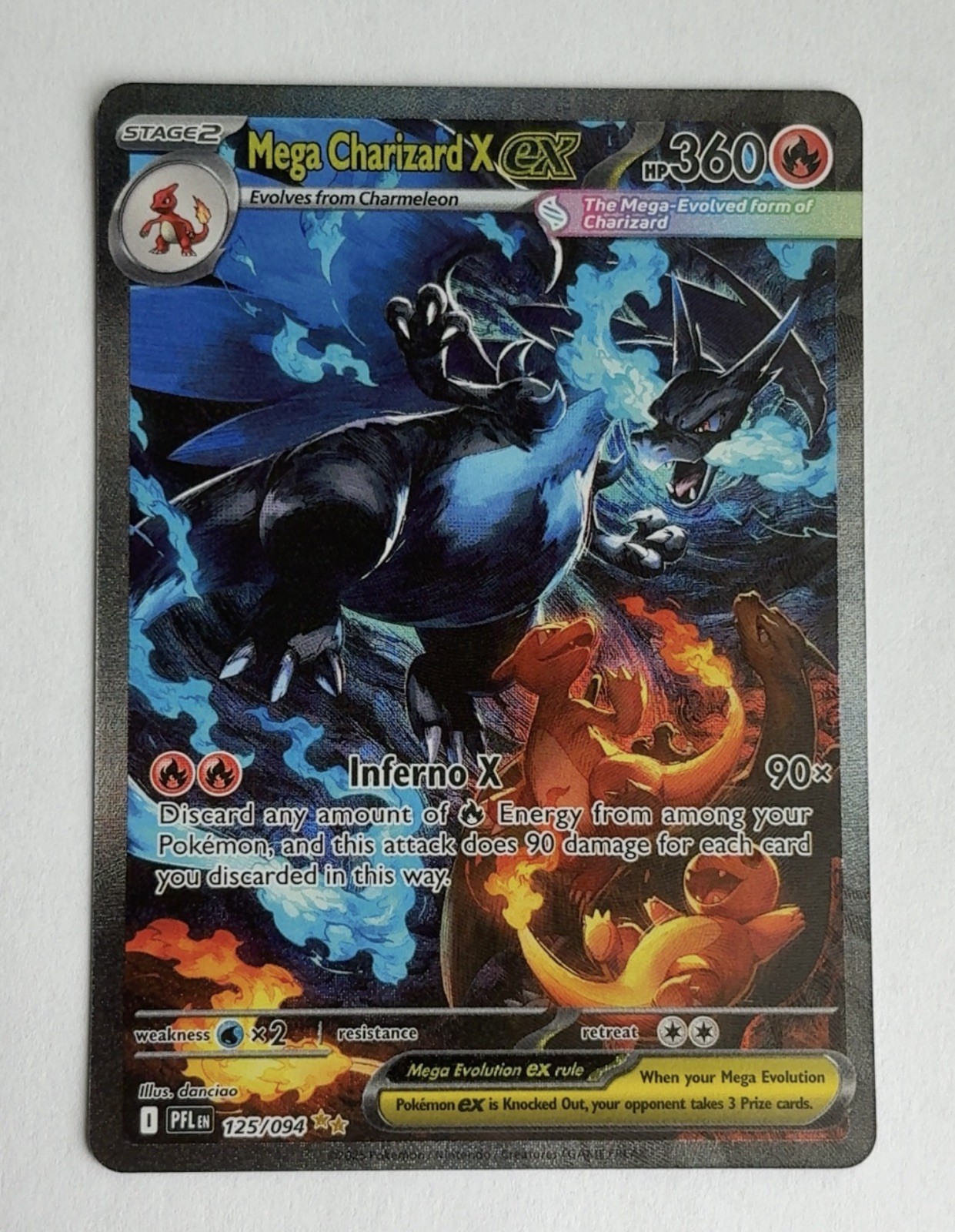 Mega Charizard X ex 125/094 SIR – Me02: Phantasmal Flames – Excellent Condition