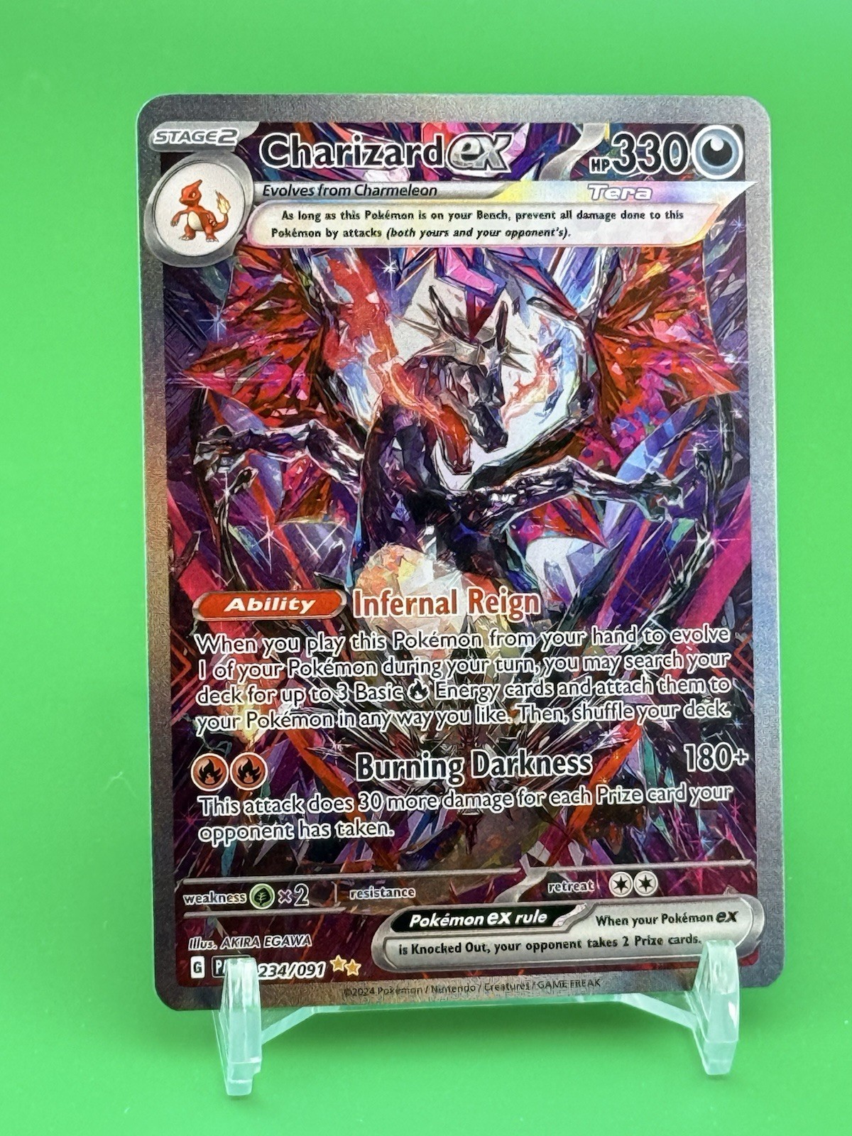 Charizard ex 234/091 Special Illustration Rare SIR Paldean Fates PAF Pokémon NM