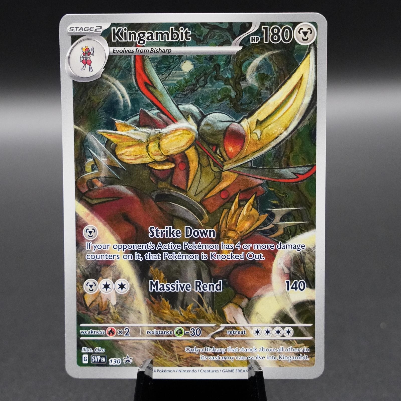 Kingambit 130 Holo Promo Scarlet & Violet Promo Pokemon Near Mint