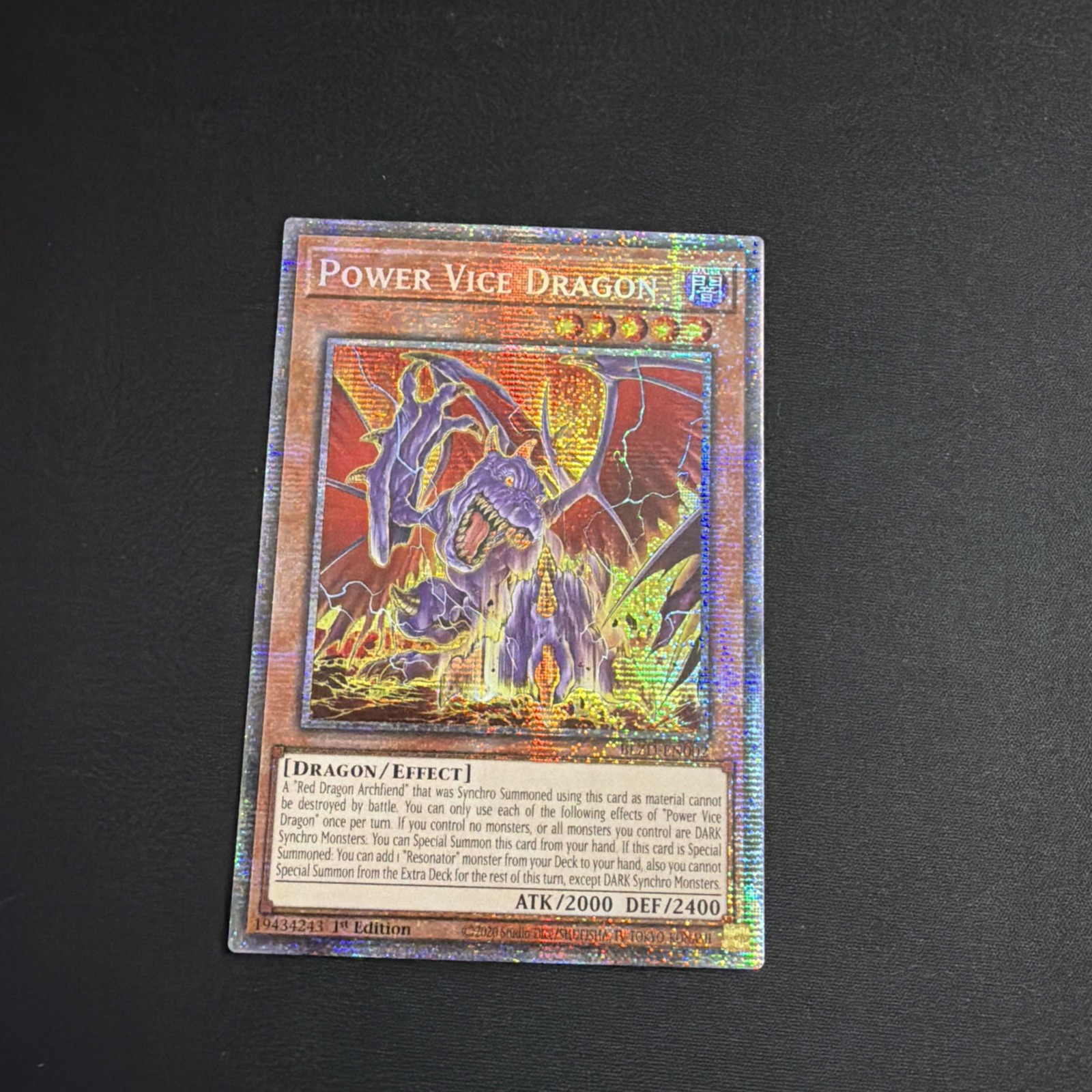 Power Vice Dragon (Starlight Rare) BLZD-EN002 Blazing Dominion 1st Edition