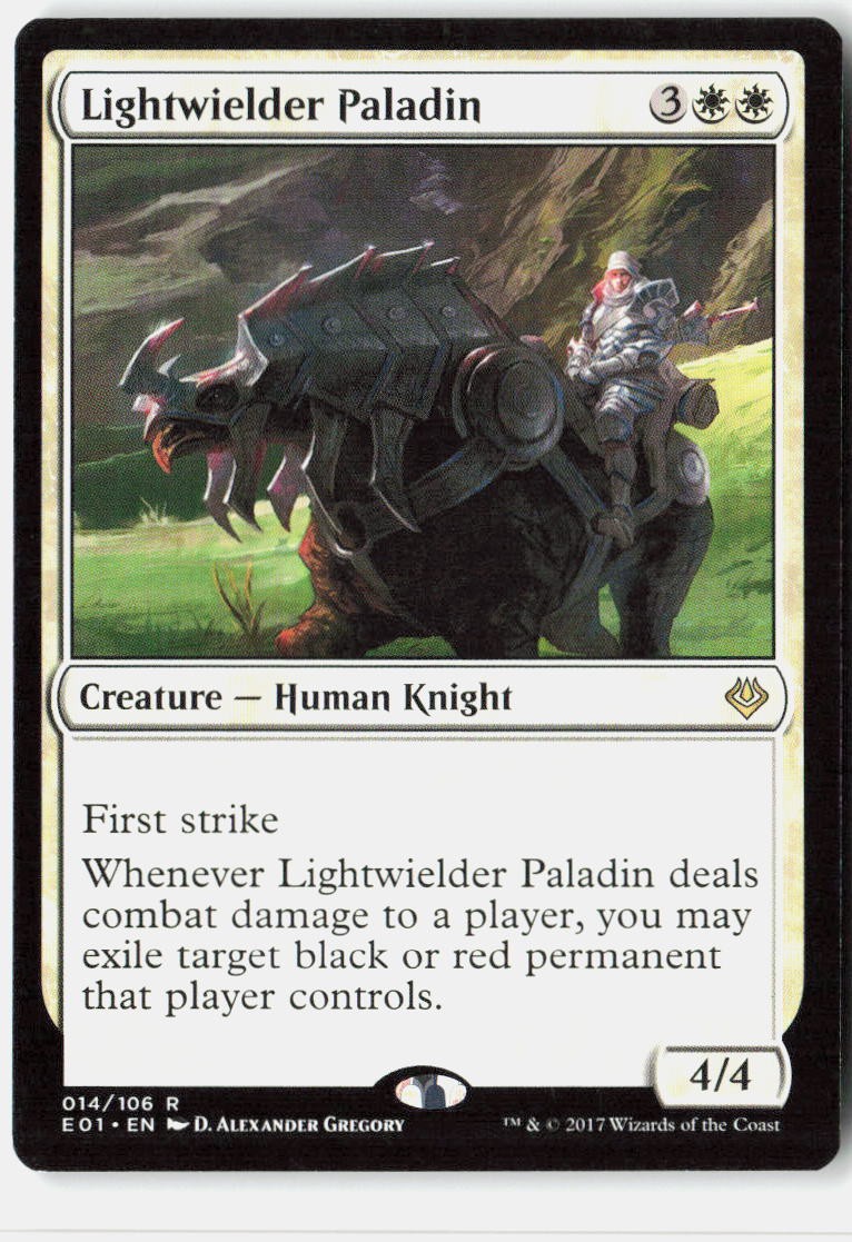 Magic – Lightwielder Paladin Archenemy: Nicol Bolas [AC2 – 14] NM Rare