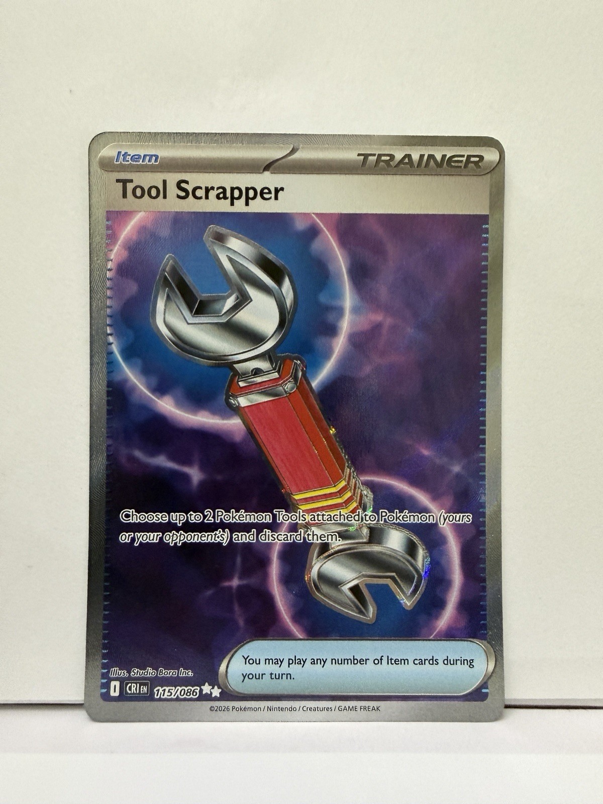 Tool Scrapper 115/086 Me04: Chaos Rising Holo