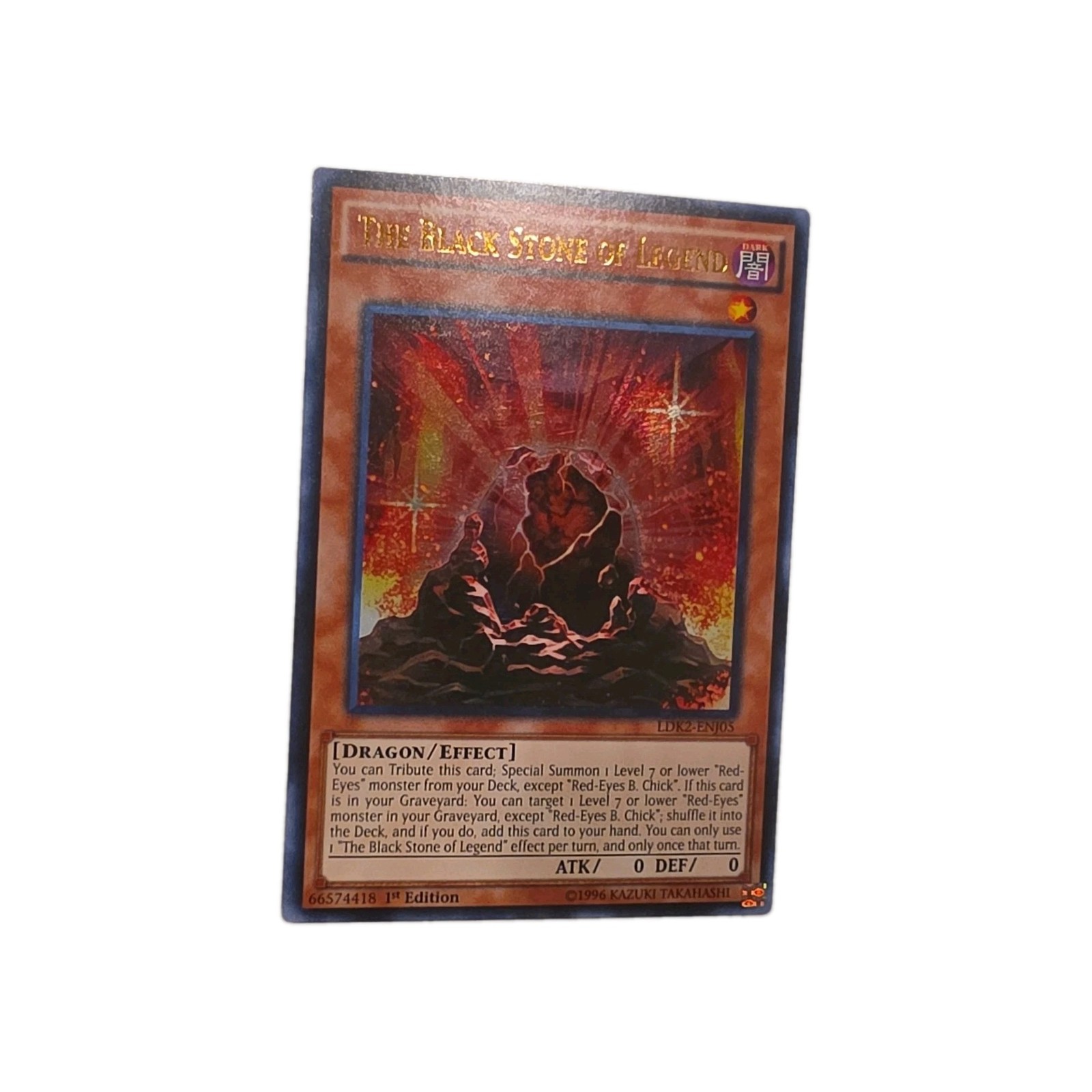 Yu-Gi-Oh! TCG The Black Stone of Legend LDK2-ENJ05 1st Edition Foil