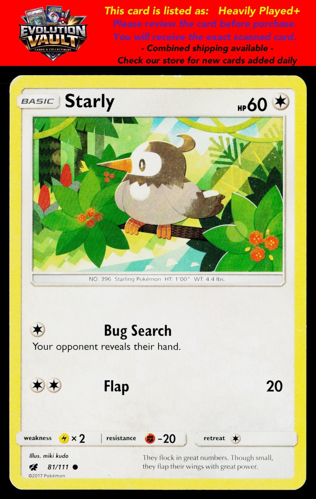 SM – Crimson Invasion #81/111 Starly