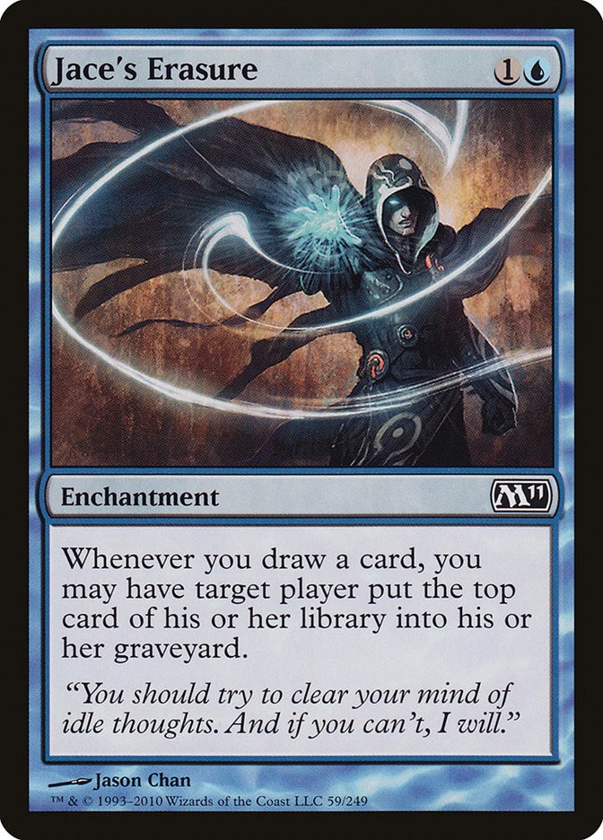MTG Magic the Gathering Jace’s Erasure (59/255) Magic 2011 LP