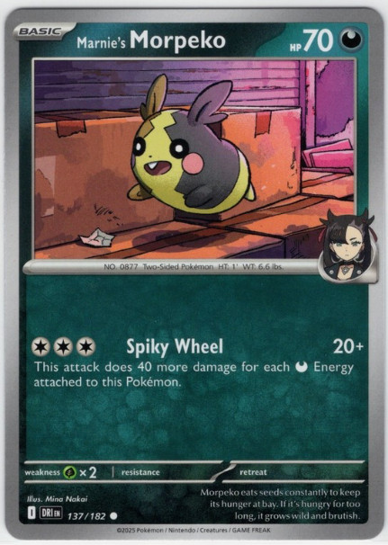 137/182 Marnie’s Morpeko – Destined Rivals – NM/M