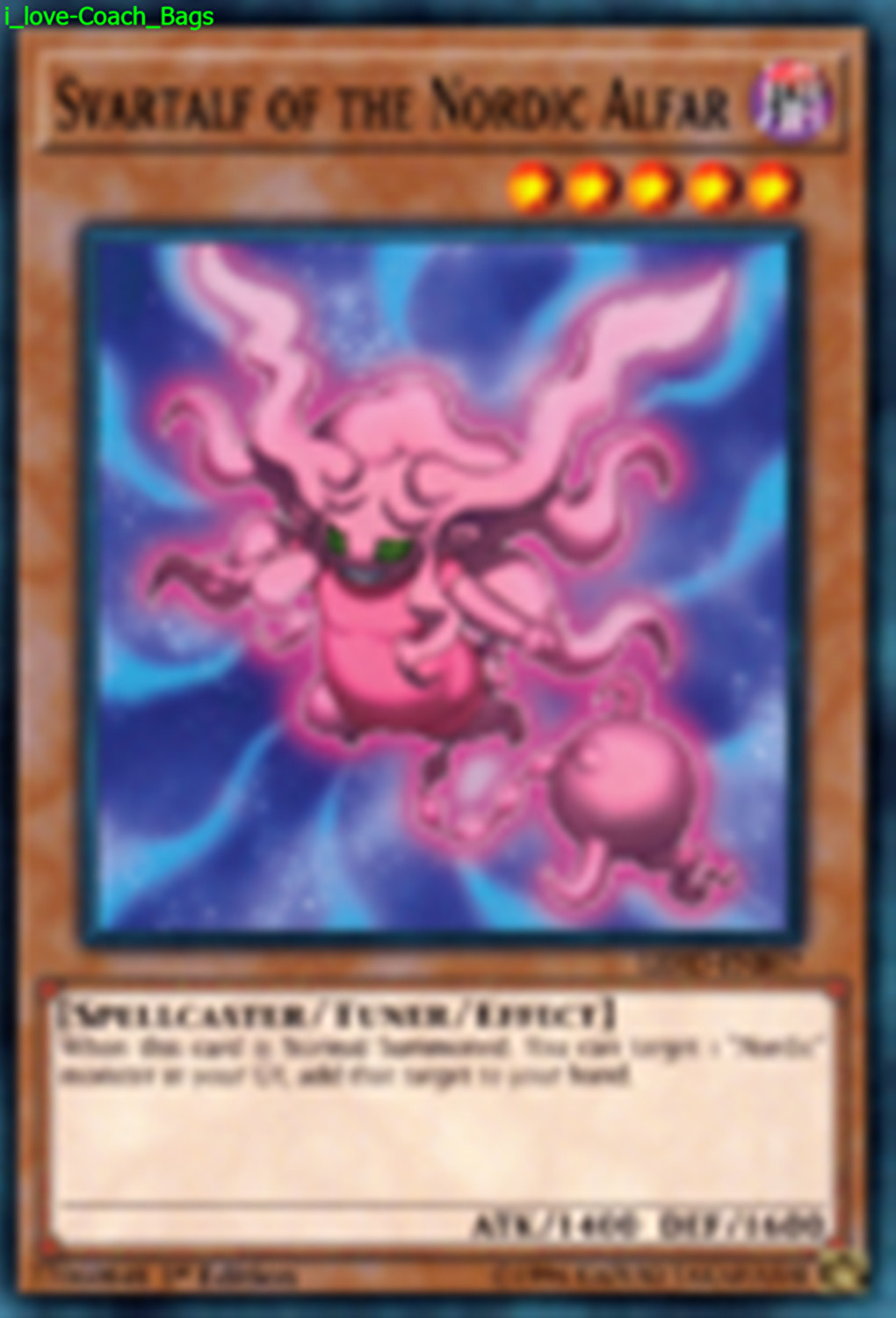 Svartalf of the Nordic Alfar LEHD-ENB07 X 1 Mint YUGIOH Effect Tuner monster
