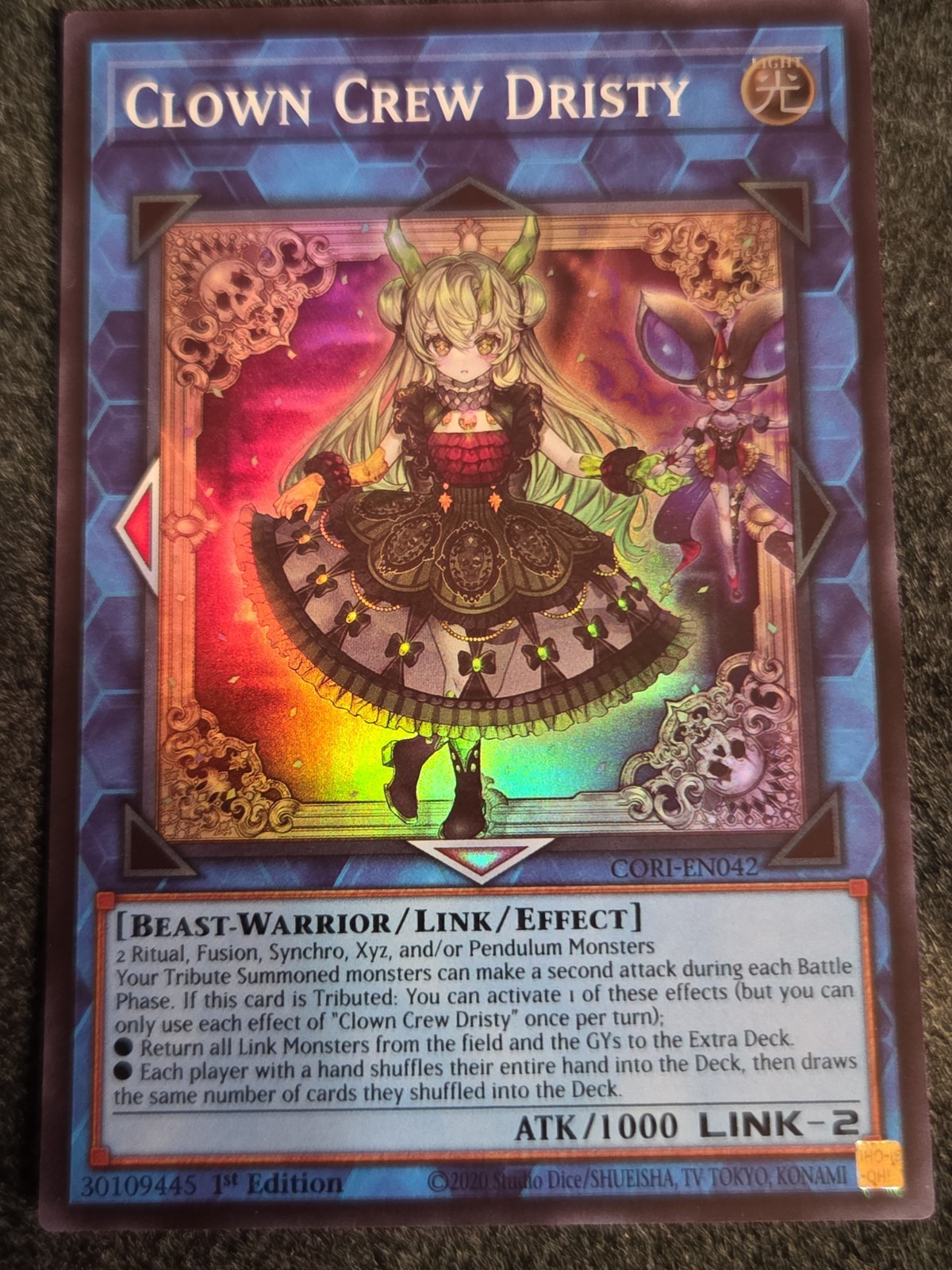 Clown Crew Dristy CORI-EN042 – Super Rare – In Hand