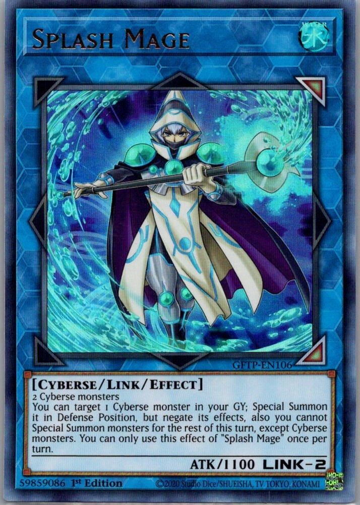 Splash Mage Ultra Rare Ghosts From the Past Link/Effect Monster GFTP-EN106 LP-NM
