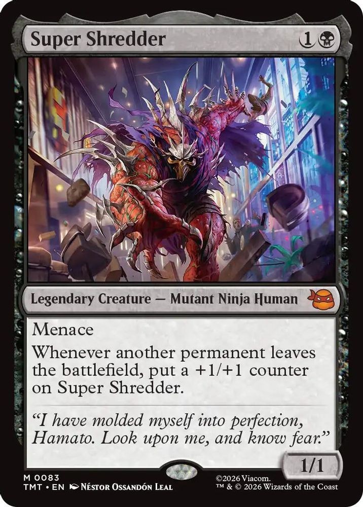 2026 Magic: The Gathering: TMT – Super Shredder (#83, M, Near Mint)