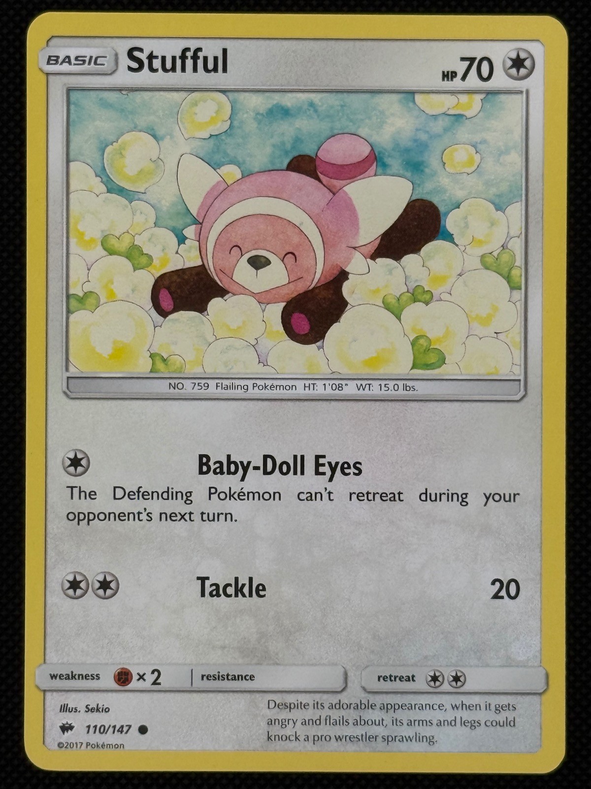 Stufful 110/147 Common Burning Shadows Near Mint