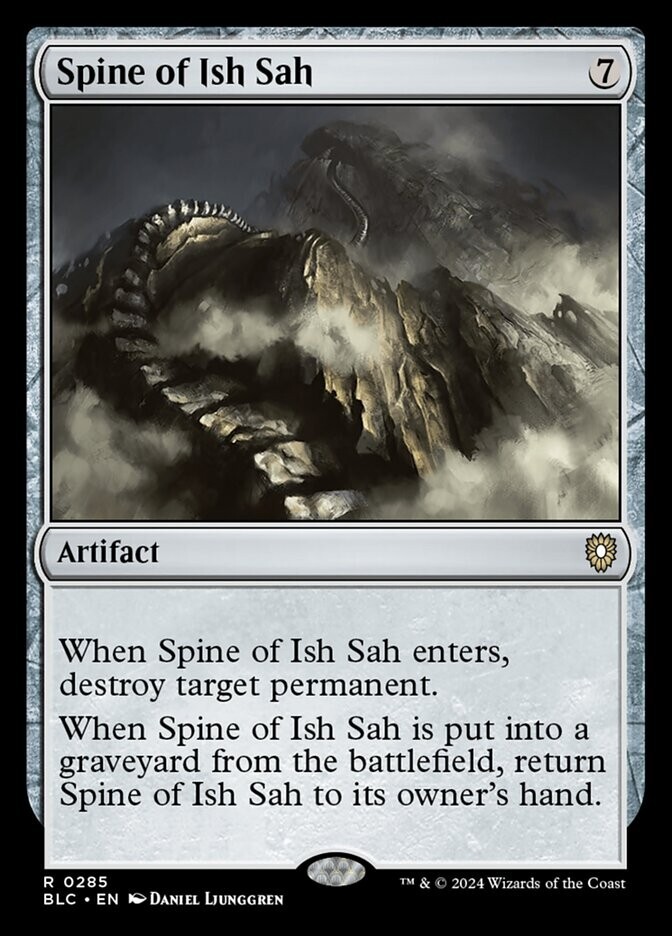 Spine of Ish Sah 0285 Non Foil Rare Bloomburrow Commander MTG NM