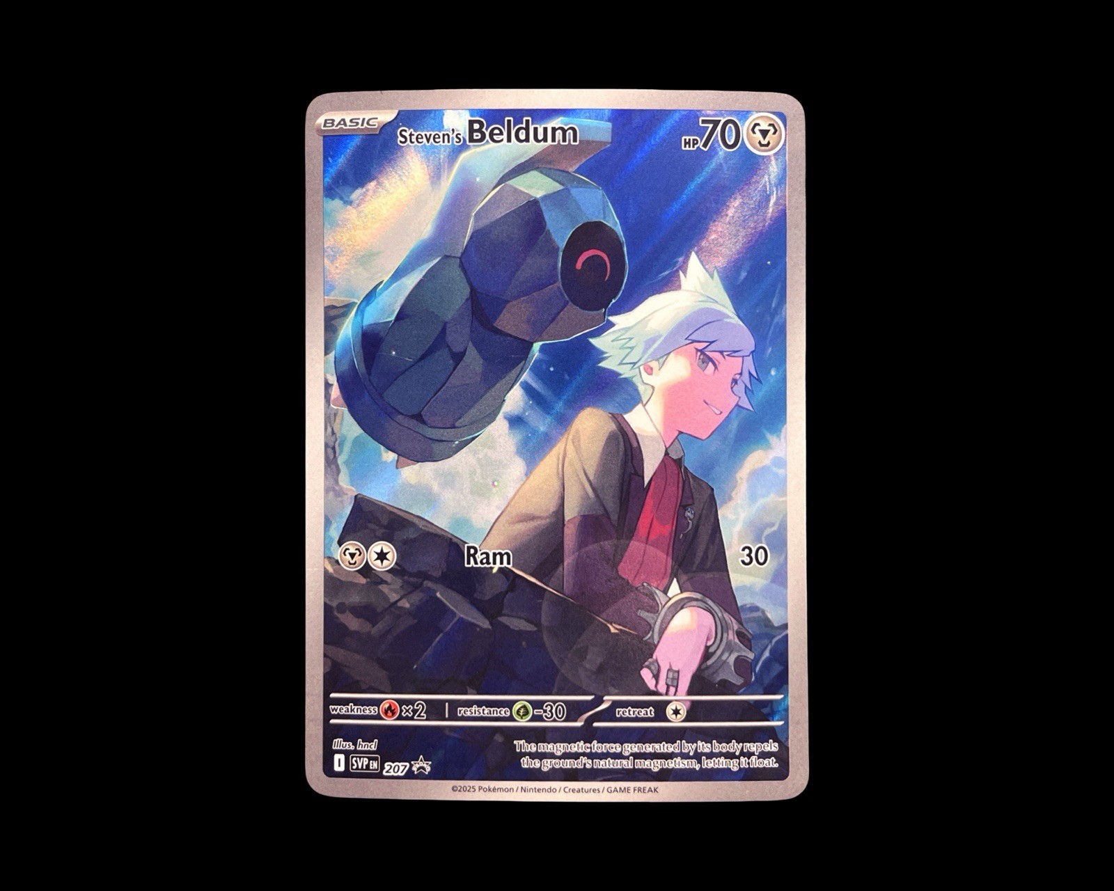 Steven’s Beldum – SVP207 Rival Battle Deck Promo Illustration Rare Poekmon – LP