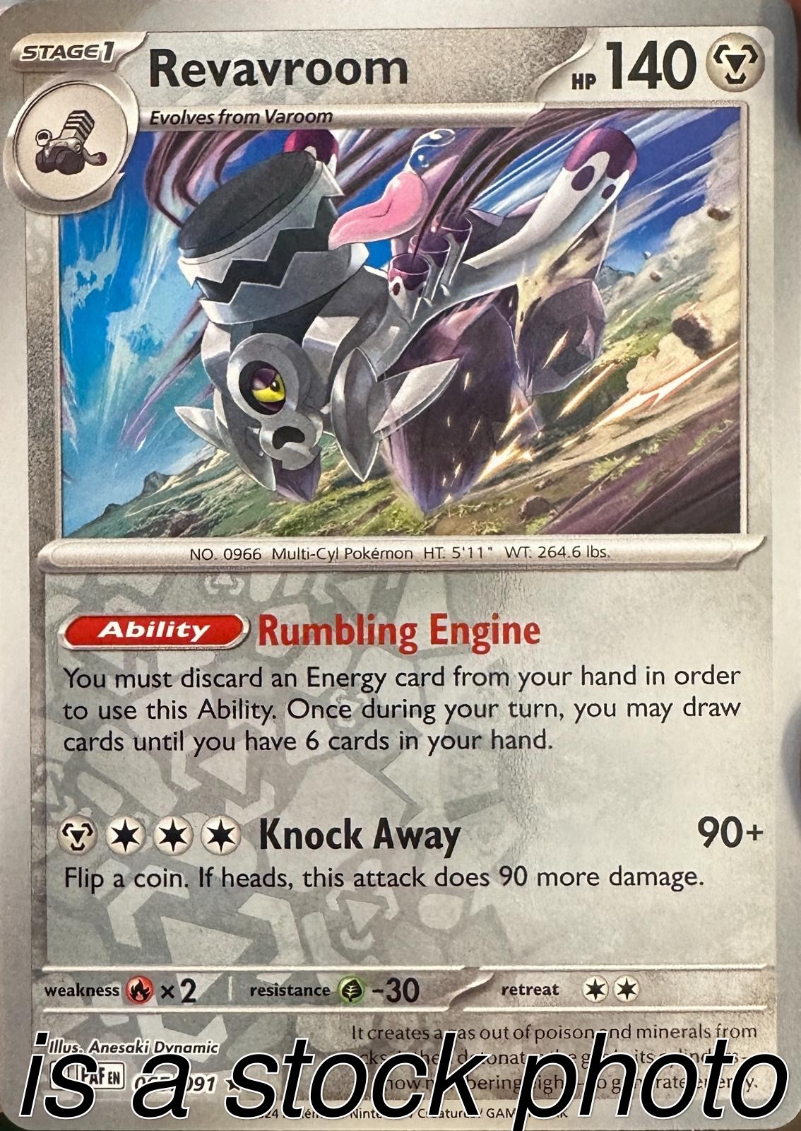 Revavroom 065/091 SV: Paldean Fates Reverse Holofoil Pokemon (LP-NM)
