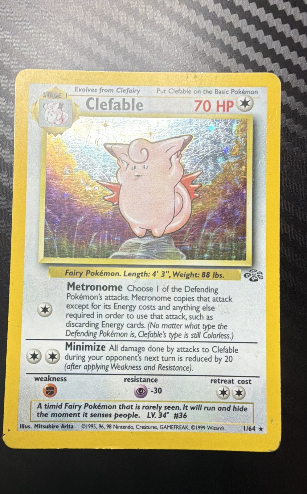 Clefable 01/64 Jungle Holo