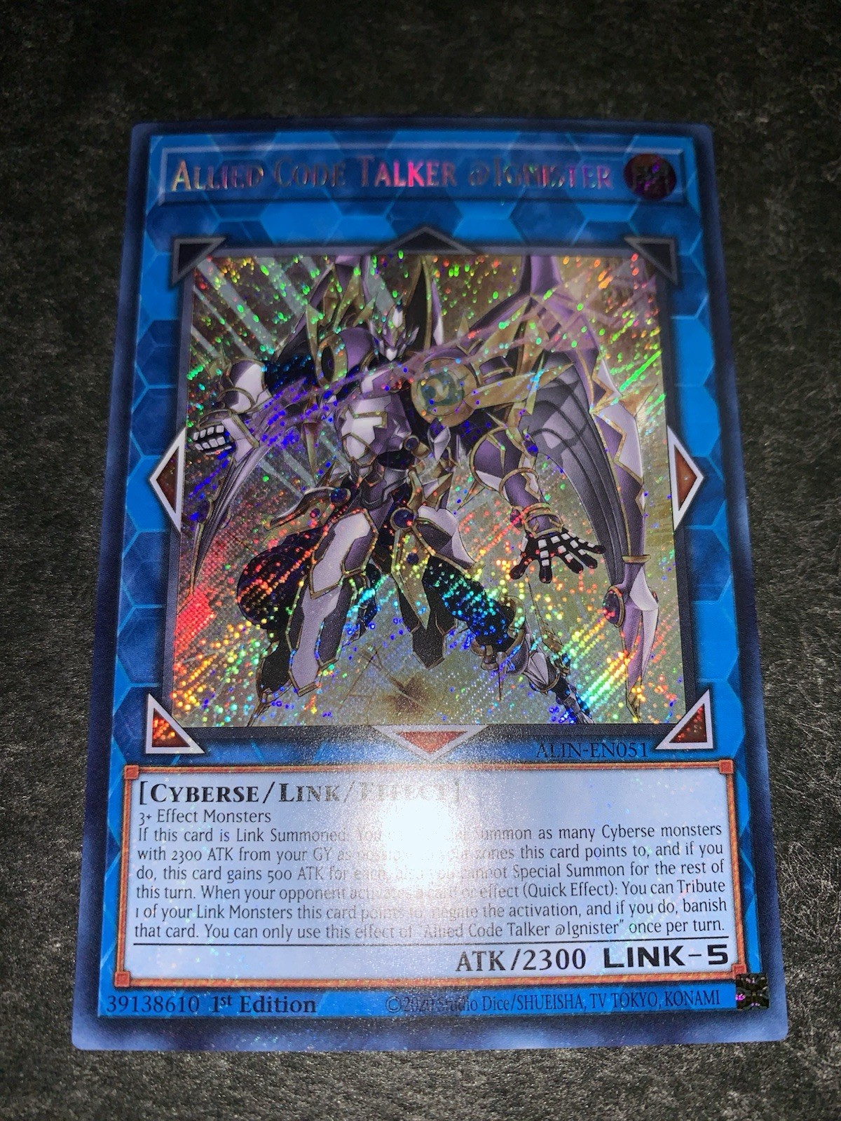 Yu-Gi-Oh! Allied Code Talker @Ignister ALIN-EN051 Alliance Insight 1st Ed NM