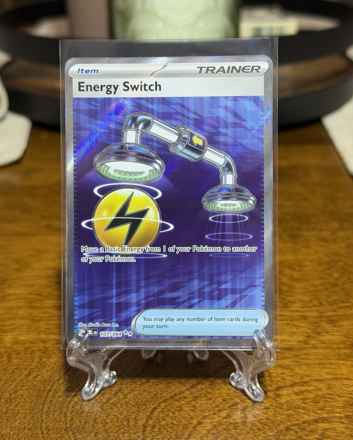 Pokemon Pitch Black Energy Switch 107/084 Full Art Ultra Rare ME05 NM English