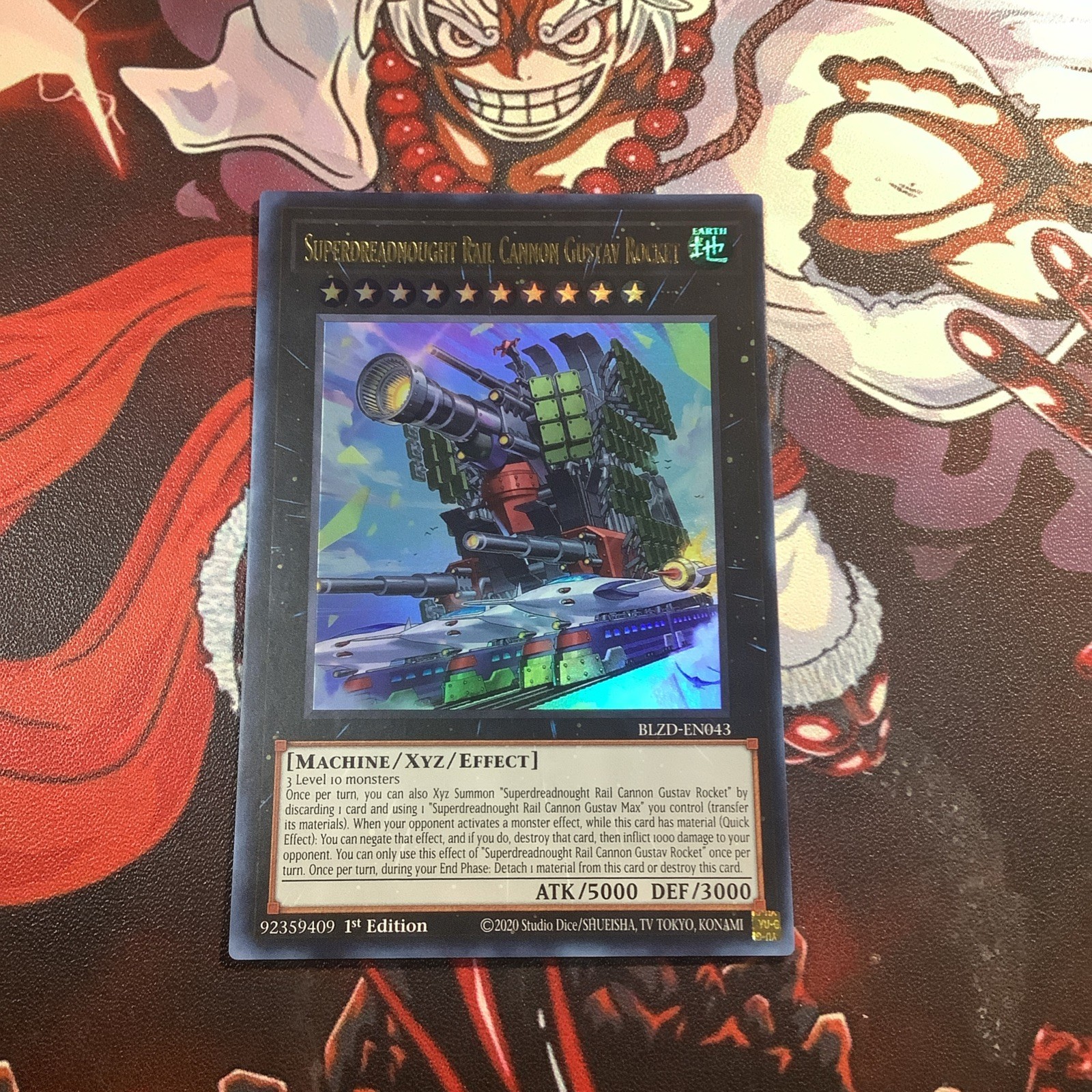 Superdreadnought Rail Cannon Gustav BLZD-EN043 Ultra R Blazing Dom Yu-Gi-Oh NM