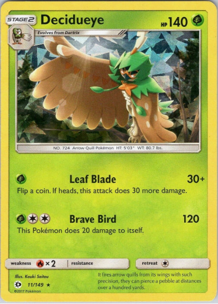 Pokemon – Decidueye Forest Shadow Theme Deck Exclusive 11/149 Cracked Ice – NM/M