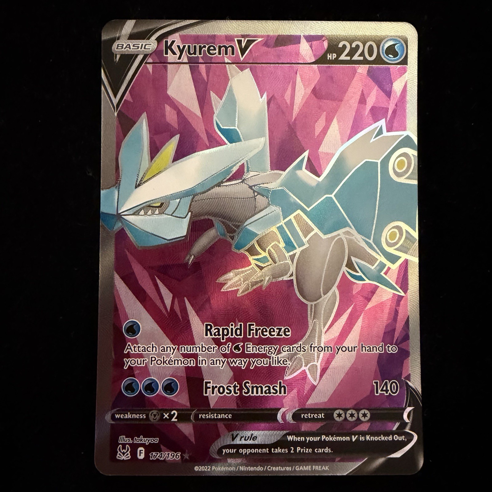 Kyurem V (Full Art) 174/196 Swsh11: Lost Origin Holo Pokemon TCG