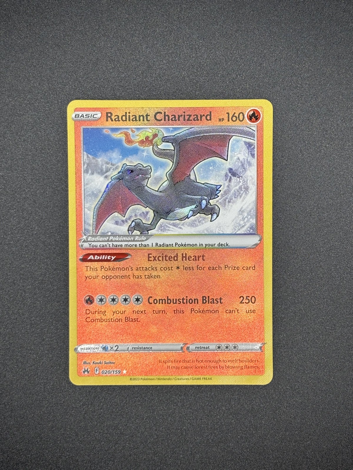 Radiant Charizard 020/159 SWSH: Crown Zenith Holo