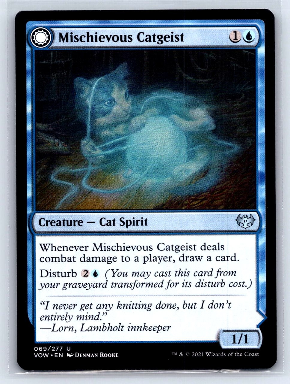 Mischievous Catgeist U Innistrad: Crimson Vow 69 LP