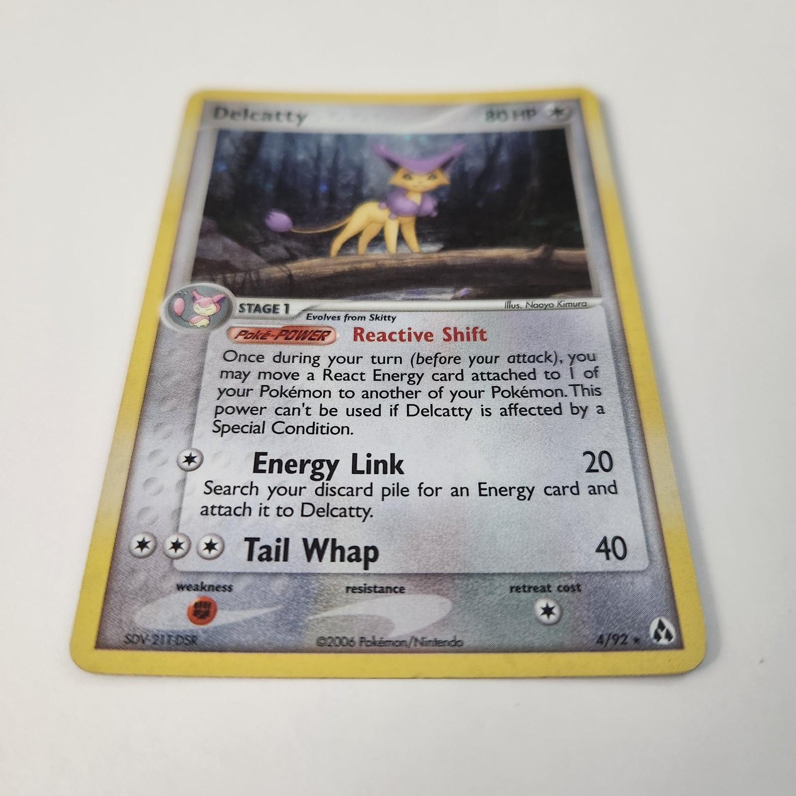 Pokemon TCG Delcatty 4/92 Legend Maker Holo Rare LP Light Play
