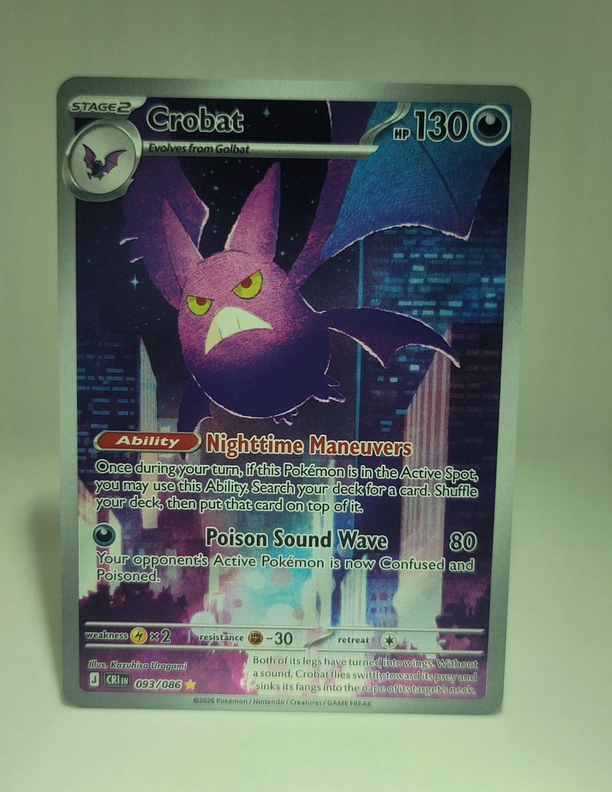 Pokémon TCG Crobat 093/198 Chaos Rising