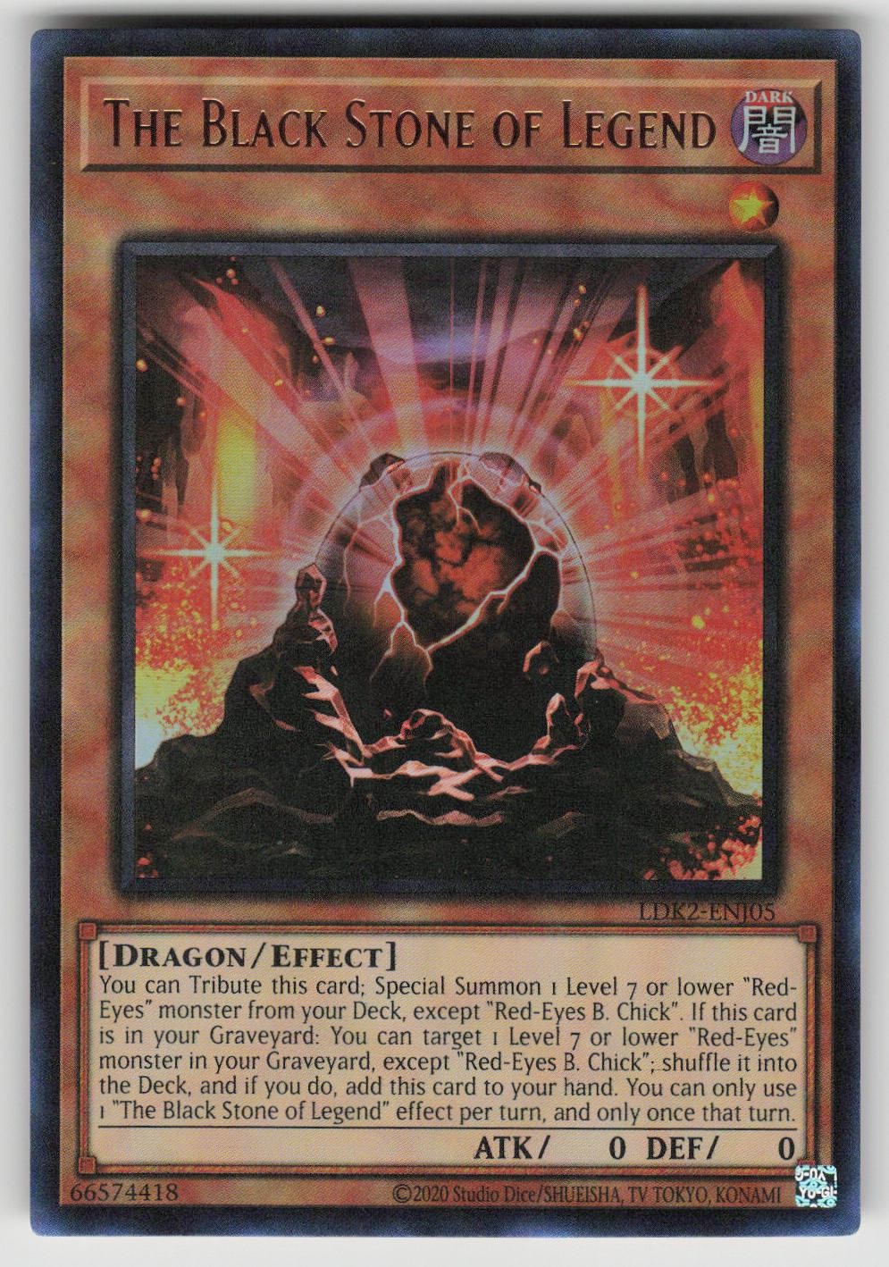 The Black Stone of Legend LDK2-ENJ05 Ultra Rare Yu-Gi-Oh Unlimited NM
