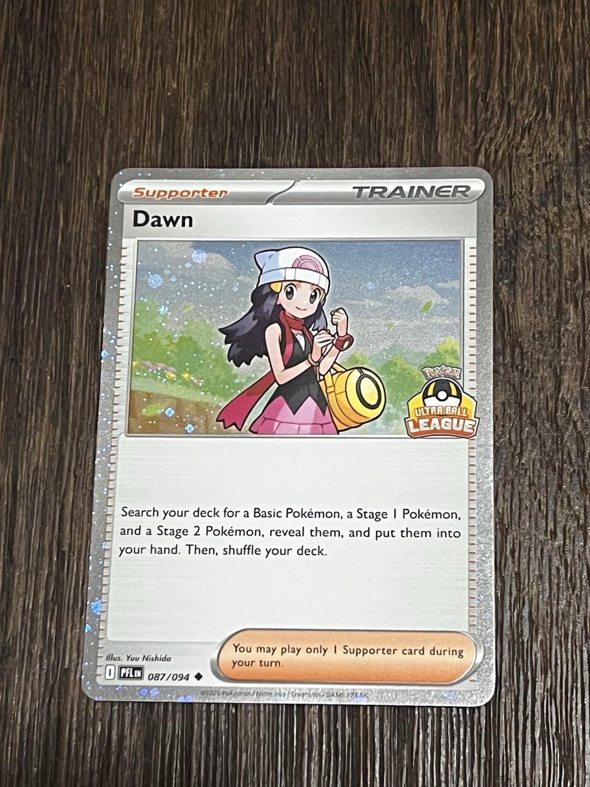 Dawn Ultra Ball League 087/094 Asia Exclusive Stamped Promo Pokemon