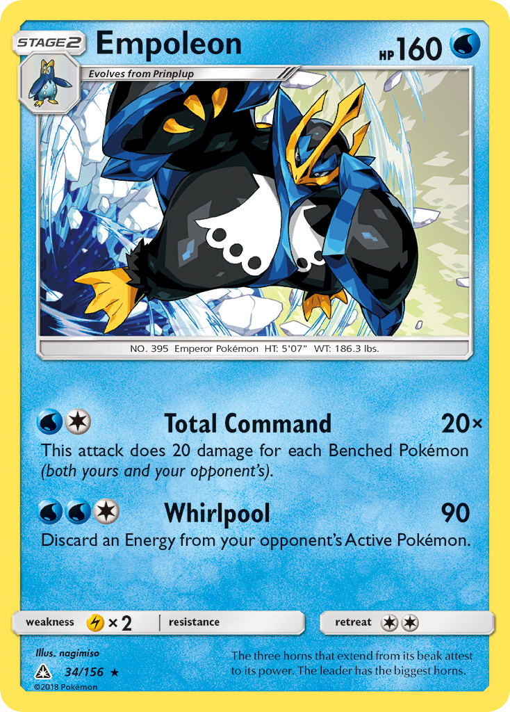 Empoleon 34/156 R Ultra Prism Pokemon NM/M