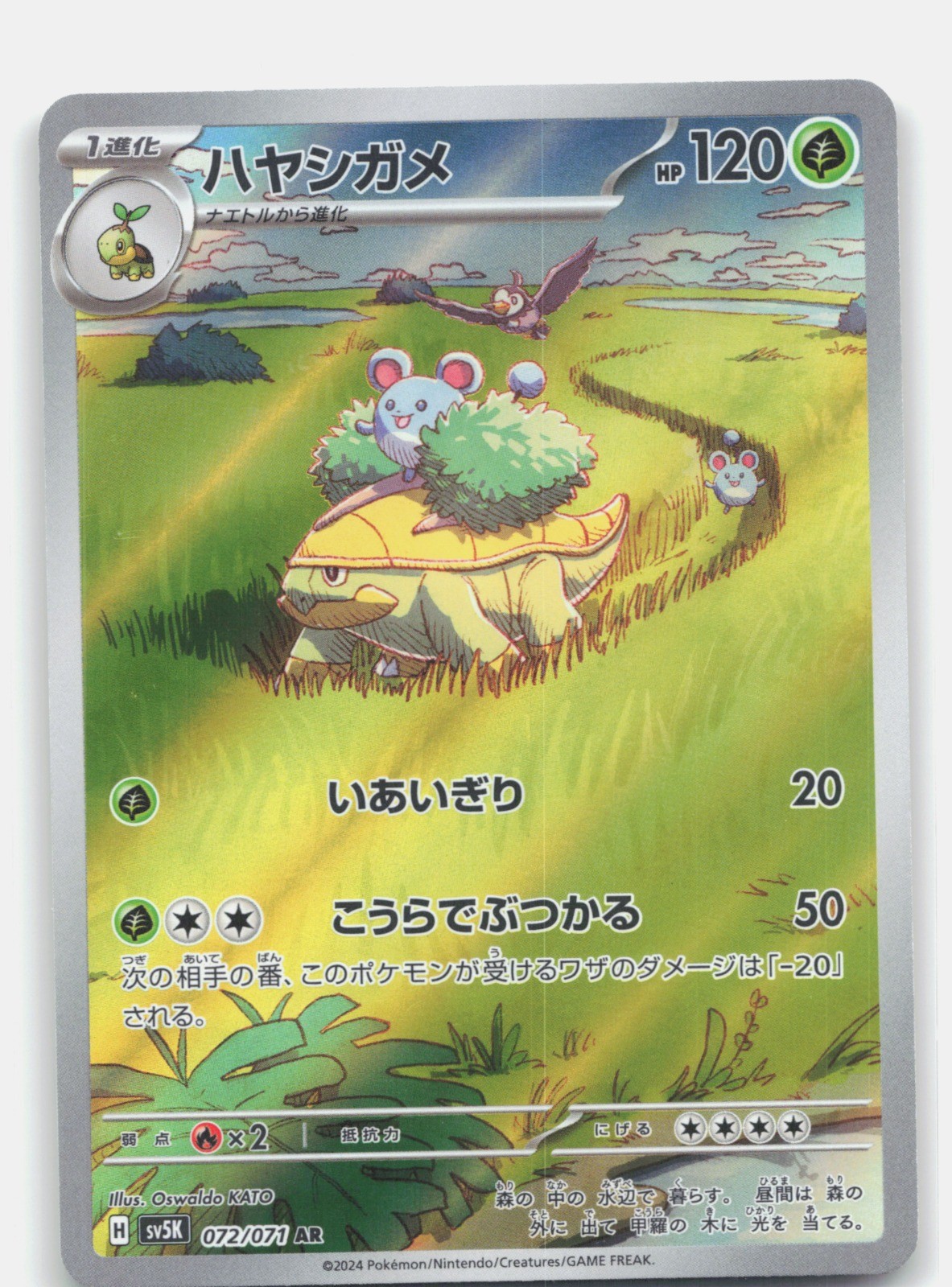 Grotle Holo Art Rare SV5K: Wild Force 072/071
