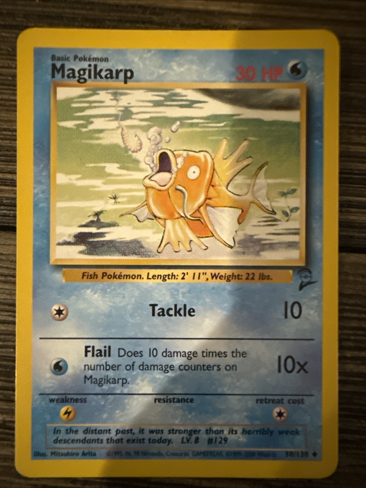 Pokémon TCG Magikarp Base Set 2 Unlimited Uncommon Card 50/130