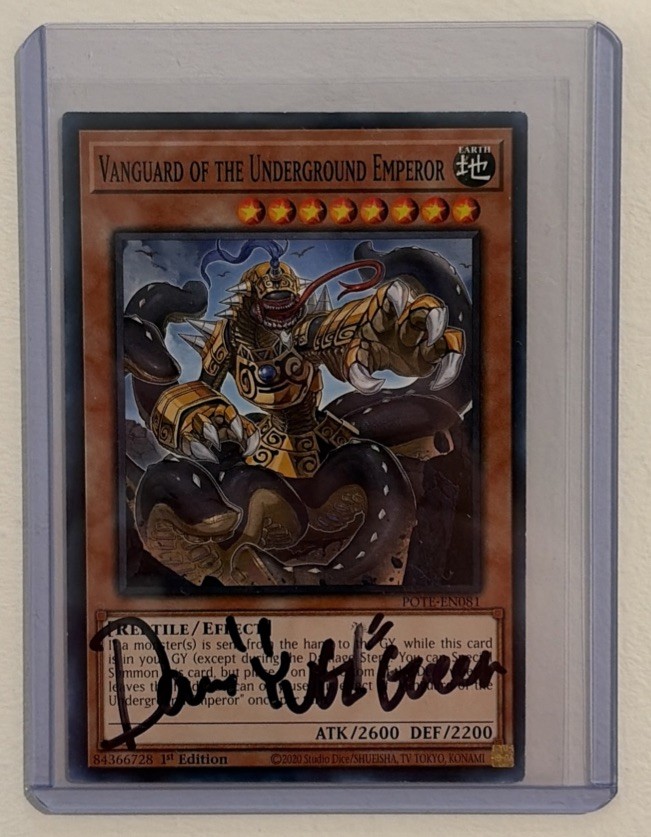 Signed Dan Green Vanguard OTUE “yugi” Yu-Gi-Uh! Trading Card Game 2020 Cards