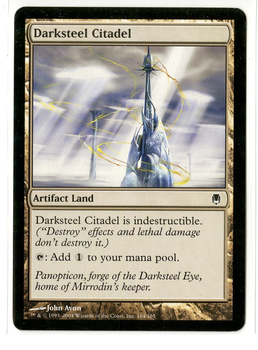 Magic the Gathering MTG Darksteel #164 Darksteel Citadel Artifact Land LP