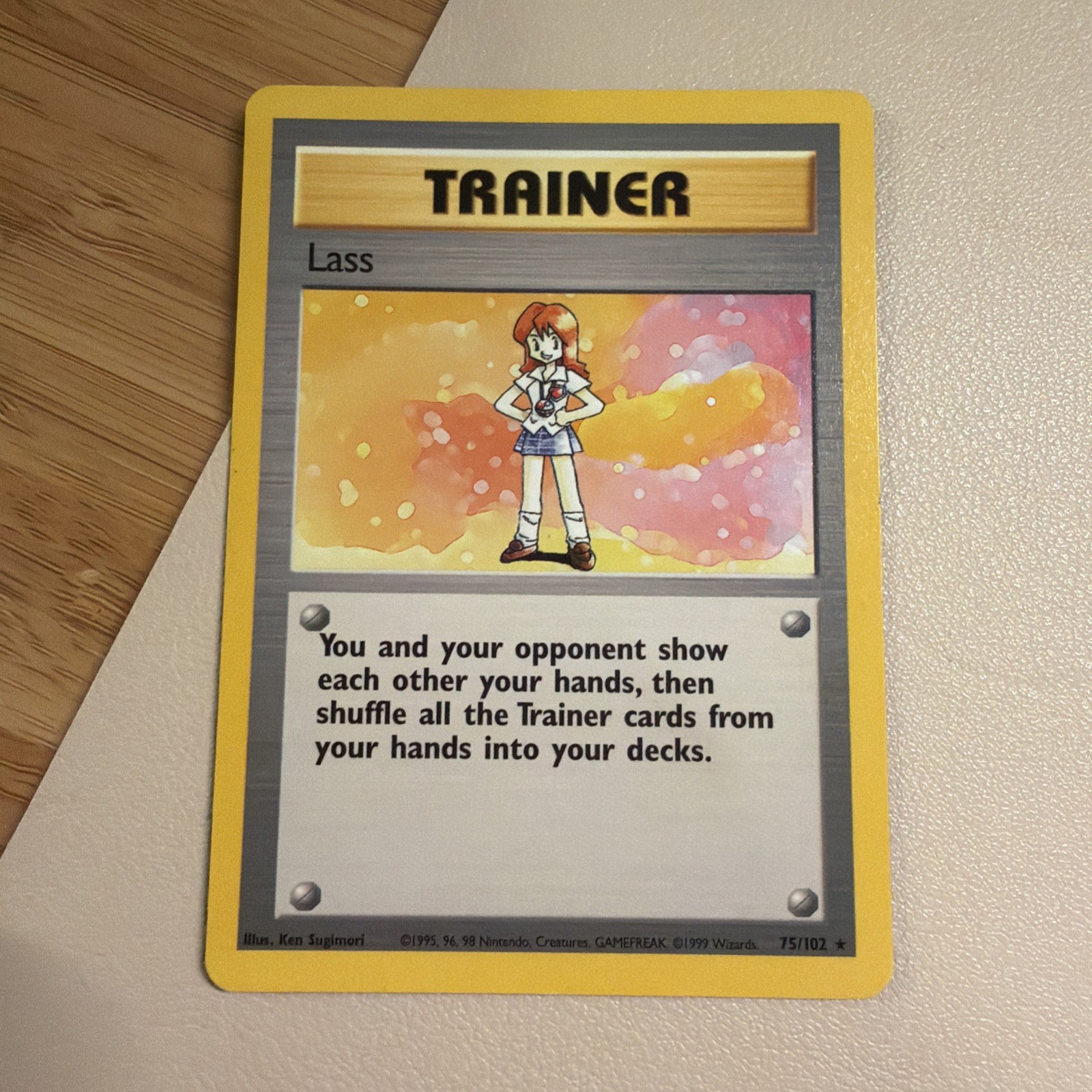 LASS – 75/102 – Base Set – Pokemon Card – LP – multiple copies