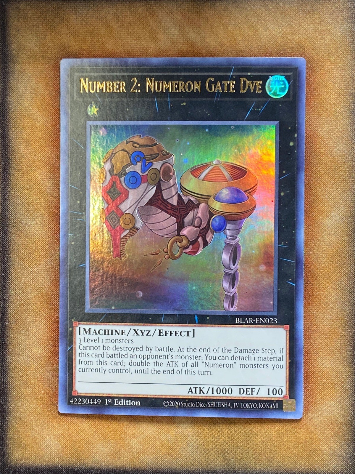 Yugioh Number 2: Numeron Gate Dve BLAR-EN023 Ultra Rare 1st Ed NM