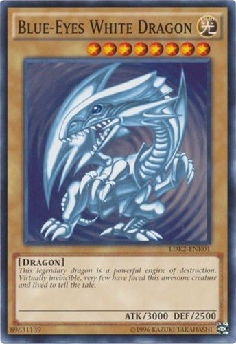 *** BLUE-EYES WHITE DRAGON *** (ORIGINAL ART SDK) CLASSIC LDK2-ENK01 YUGIOH!
