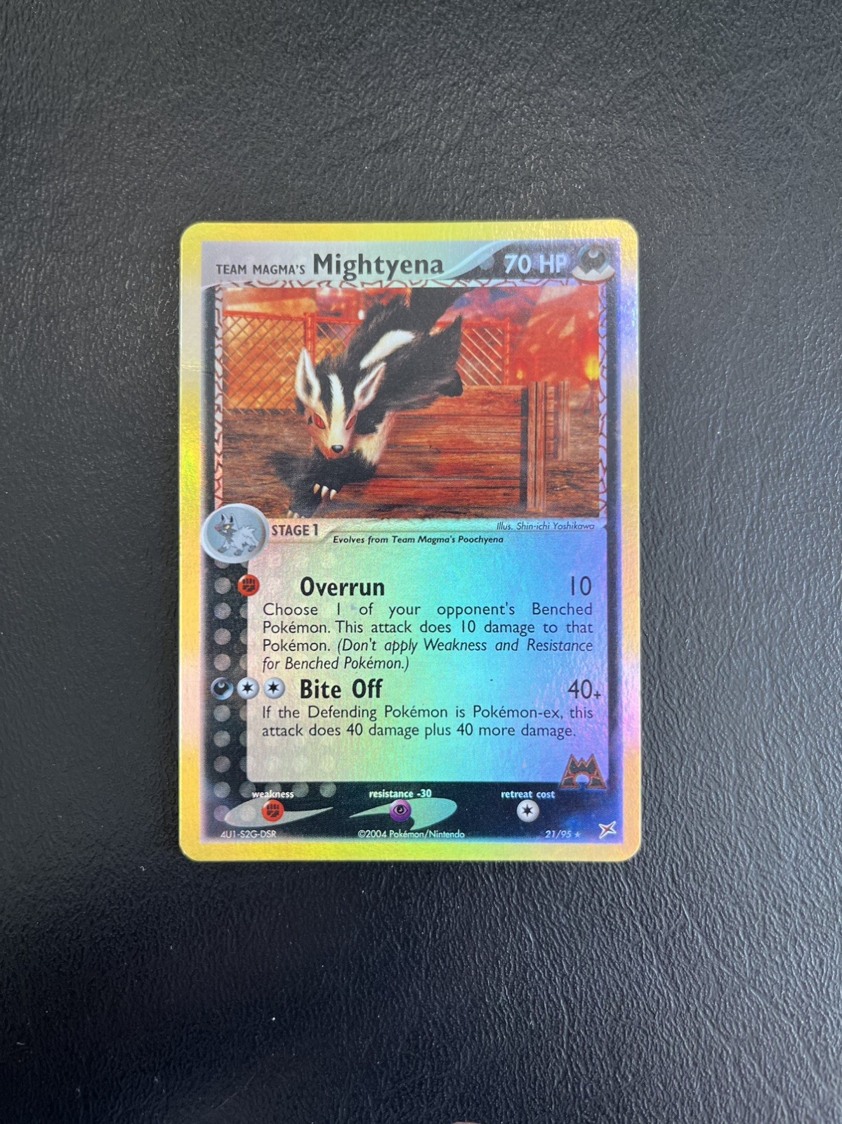 Team Magma’s Mightyena – 21/95 Team Magma vs Team Aqua HP Reverse Holo 11415