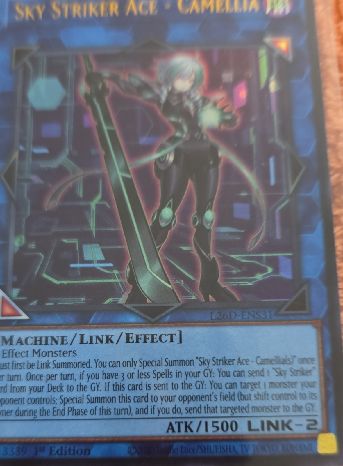 Sky Striker Ace – Camellia(Starlight Rare)L26D-ENS31 Legendary Modern1st Edition